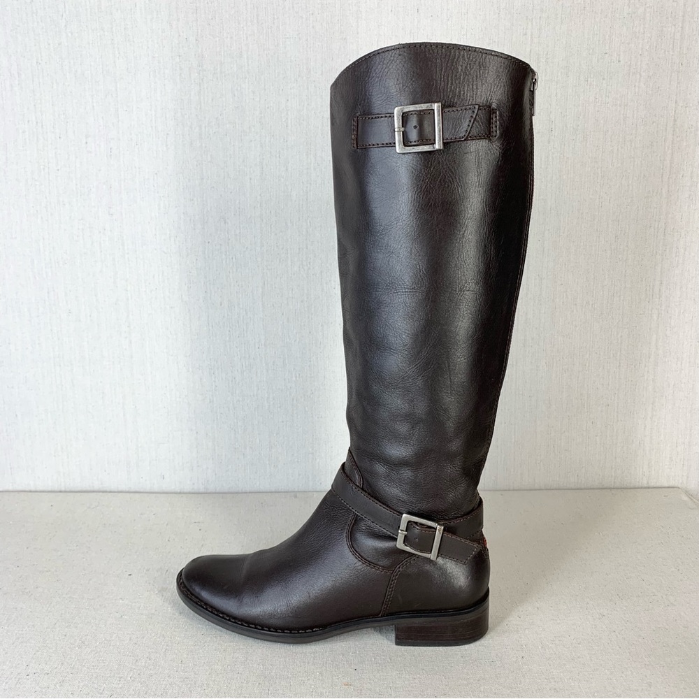 Matisse~Women’s ‘Betty’ Tall/Knee‎ High Dark Brown Leather Riding Boots~Sz 7